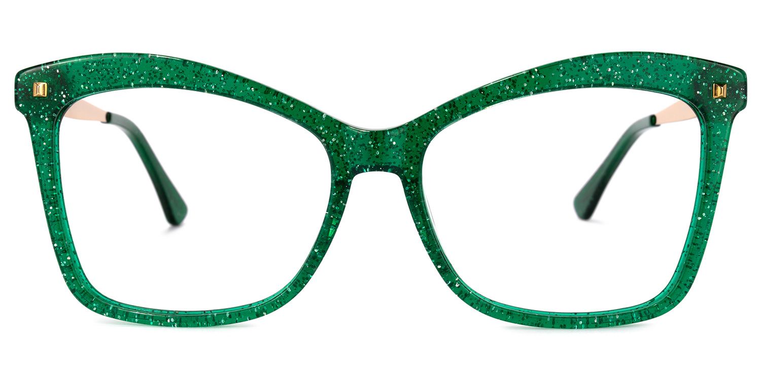 Isaebella Grün Cateye Brille0