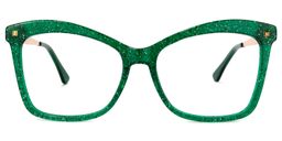 Isaebella Grün Cateye Brille0