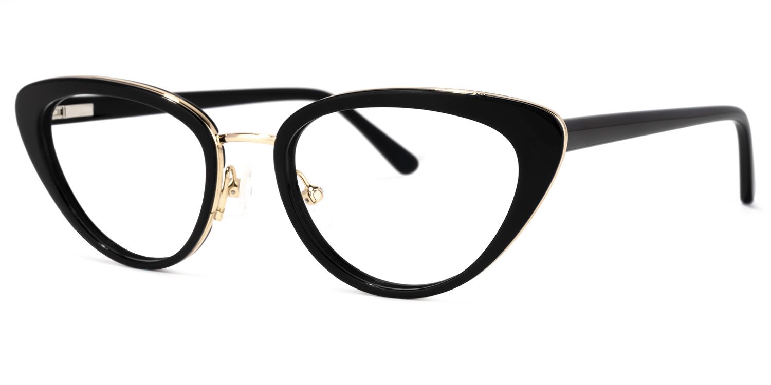 Cosme Schwarz Cateye Brille1