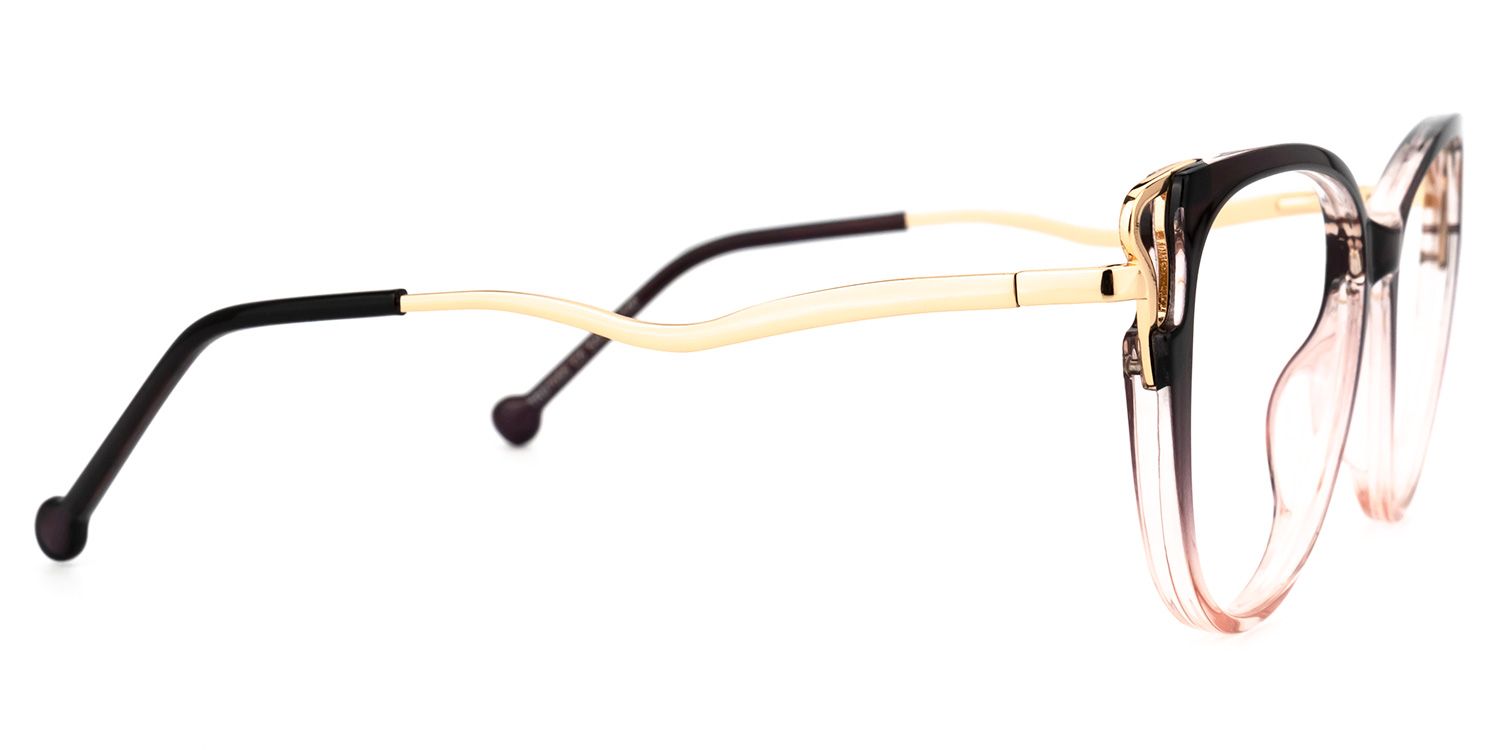Chapman Dunkellila Cateye Brille3