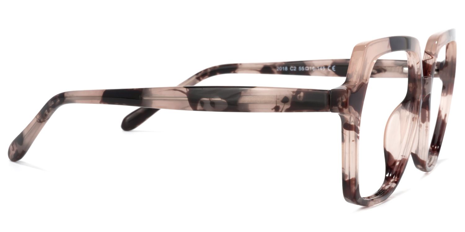 Norah Blumendruck-Rosa Geometrisch Brille3