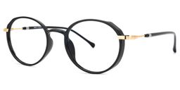 Billy Schwarz Rund Brille1