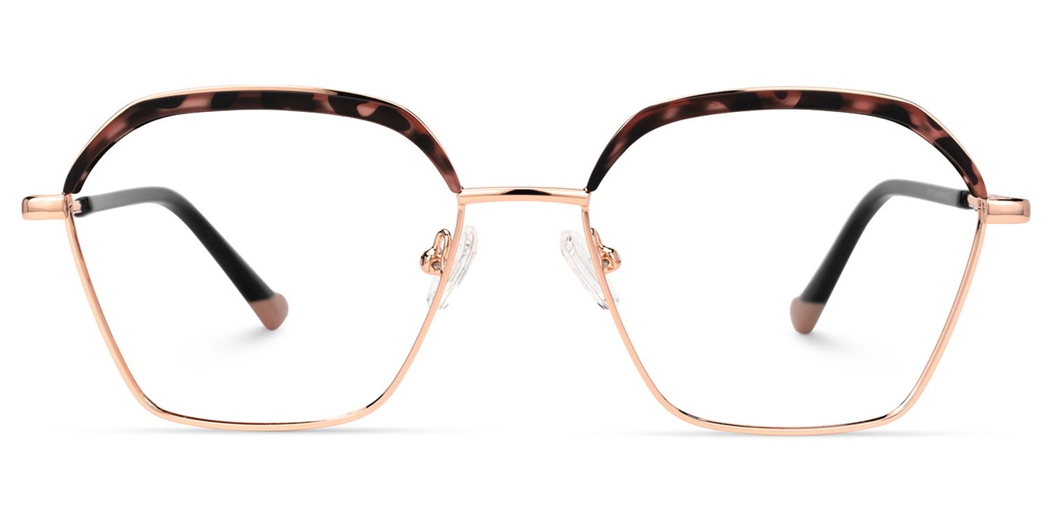Nancey Schwarz-Tortoise Geometrisch Brille0