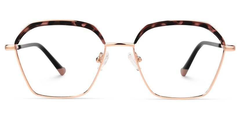 Nancey Schwarz-Tortoise Geometrisch Brille