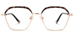 Nancey Schwarz-Tortoise Geometrisch Brille0