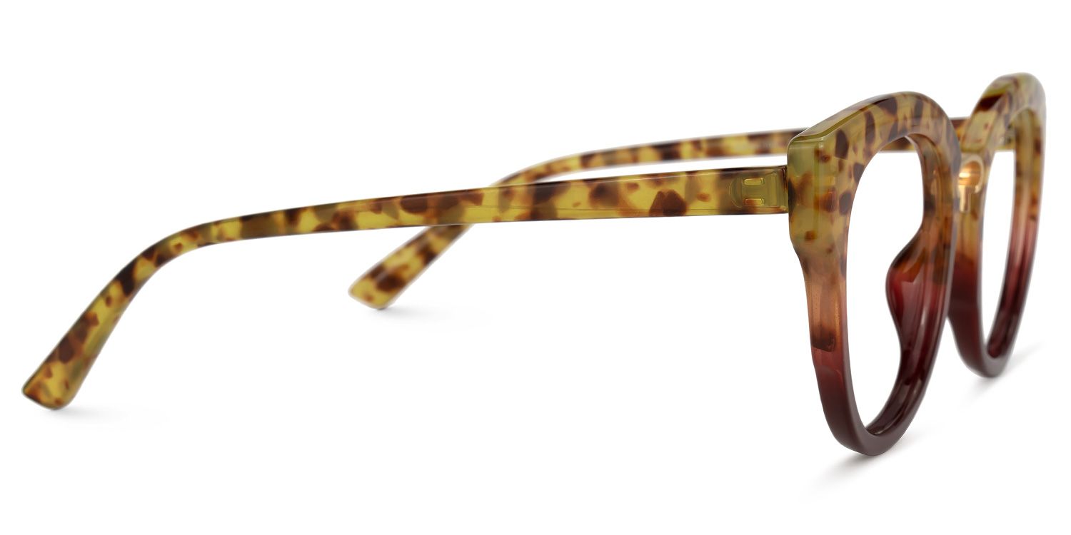 Ruthann Gelbe Tortoise Cateye Brille2