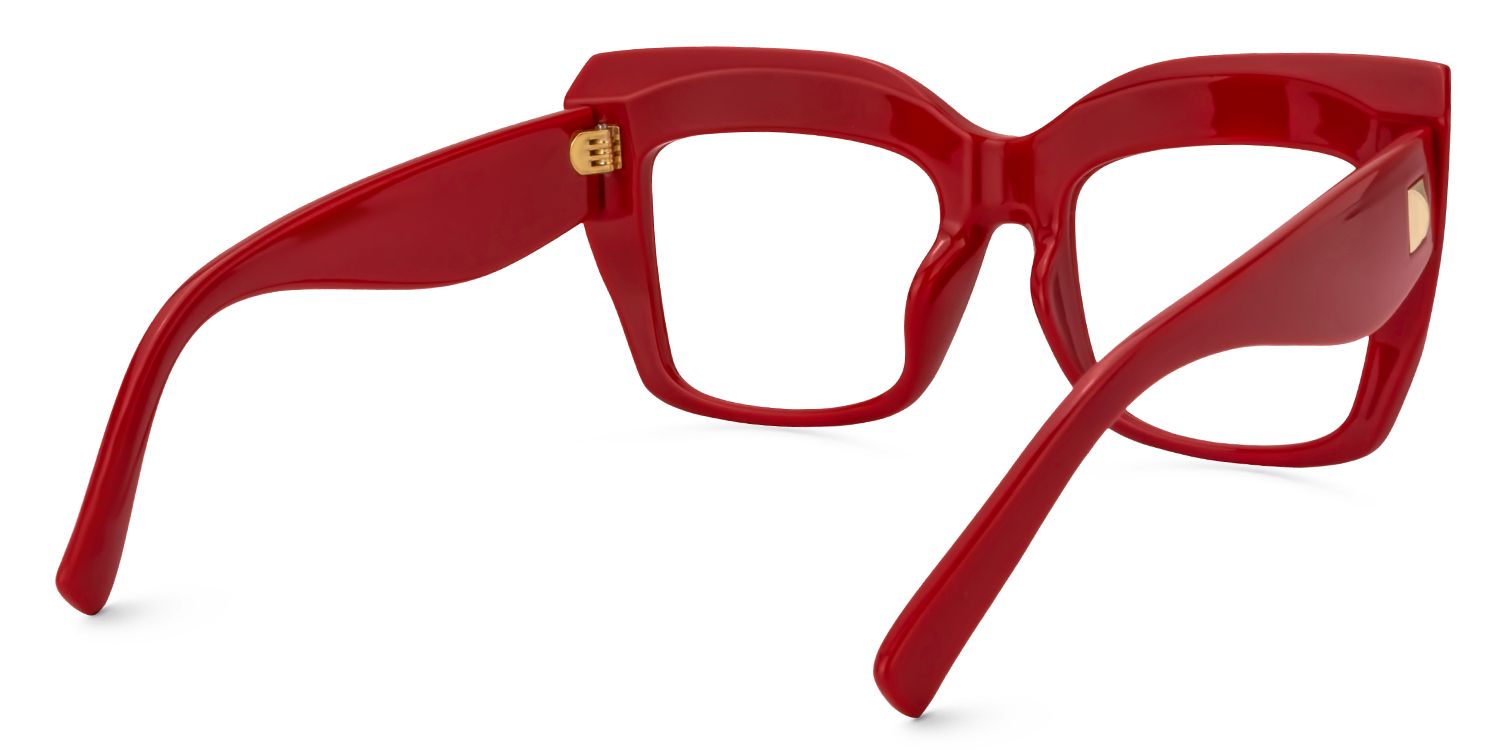Alberta Rot Cat eye  Brille4