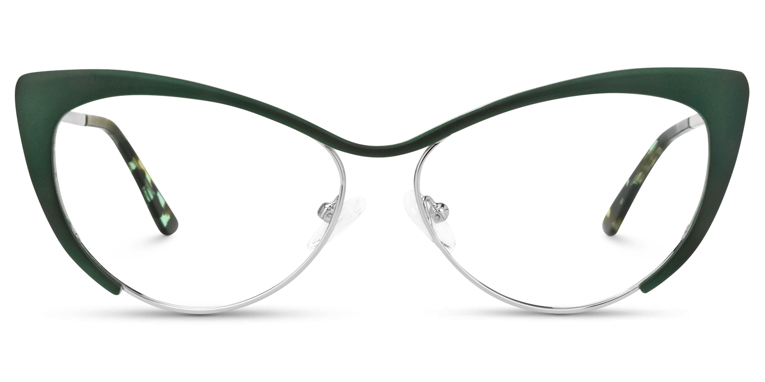 Ellen Grün Cateye Brille0