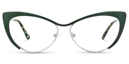 Ellen Grün Cateye Brille0
