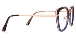 Adriana Blau Rechteckig Brille2
