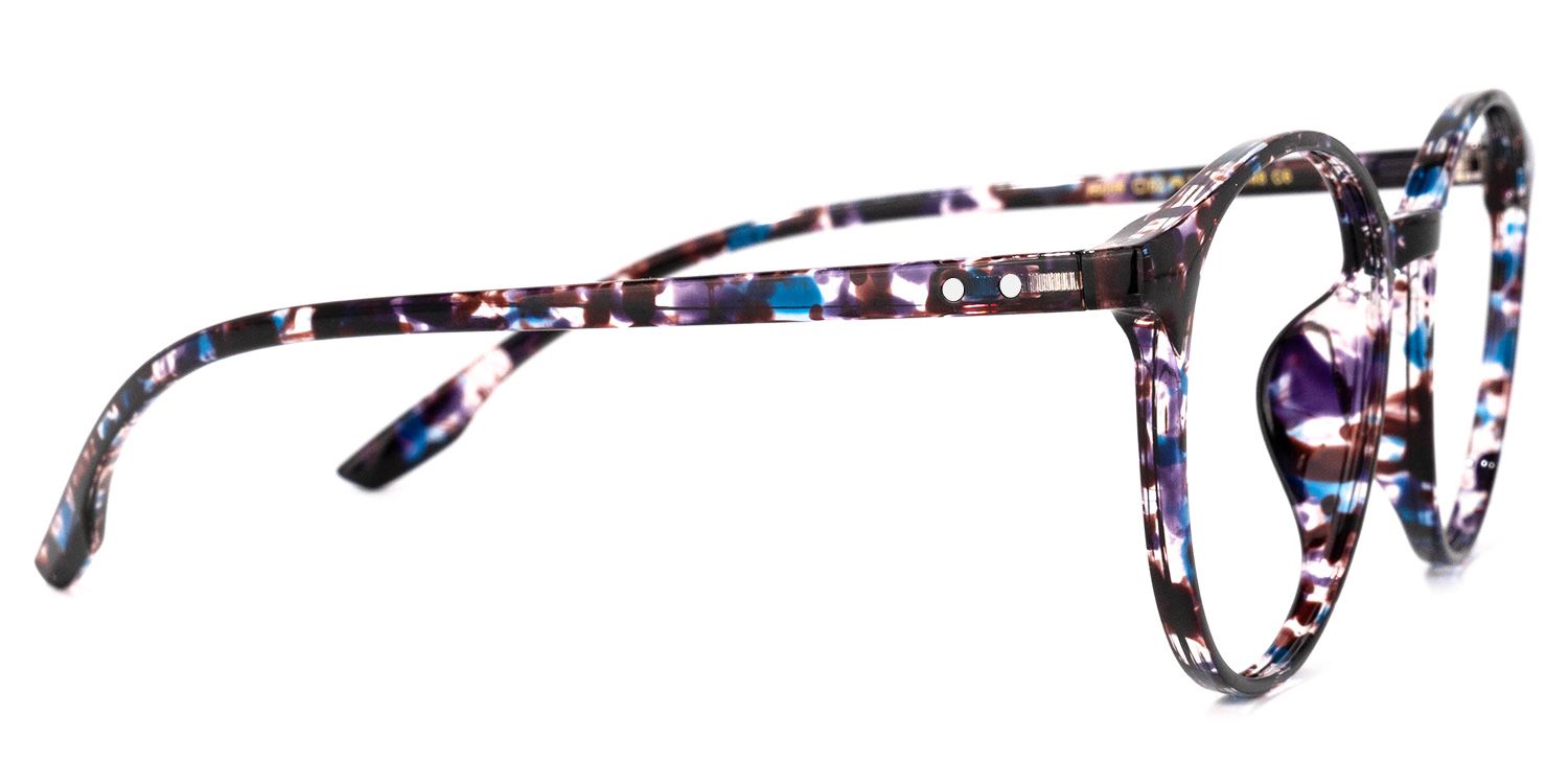 Perdita Blaue Tortoise Runde Brille2