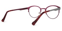 Aimee Rot-Grau Rund Brille2