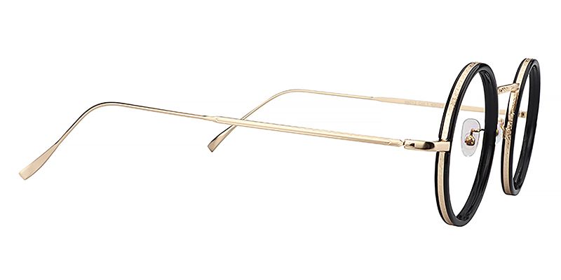 Alisa Schwarz Rund Vollrand  Brille3