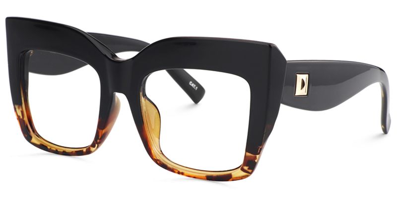 Alberta Schwarz Tortoise Cat eye Brille1