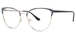 Faust Dunkelblau Cateye Brille2