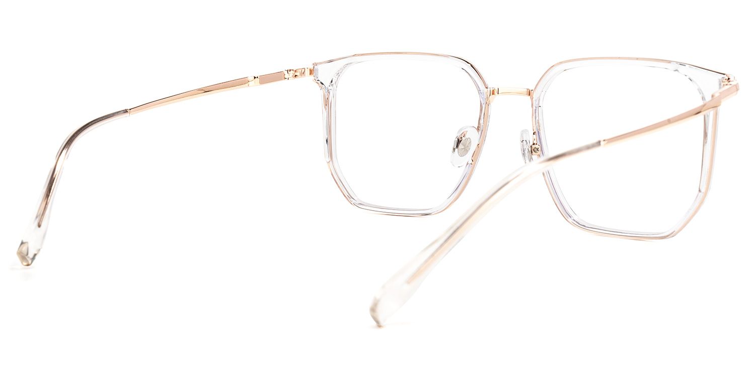 Amber Gold Quadratisch Brille2