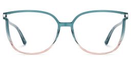 Walden Blau-Rosa Quadratisch Brille0