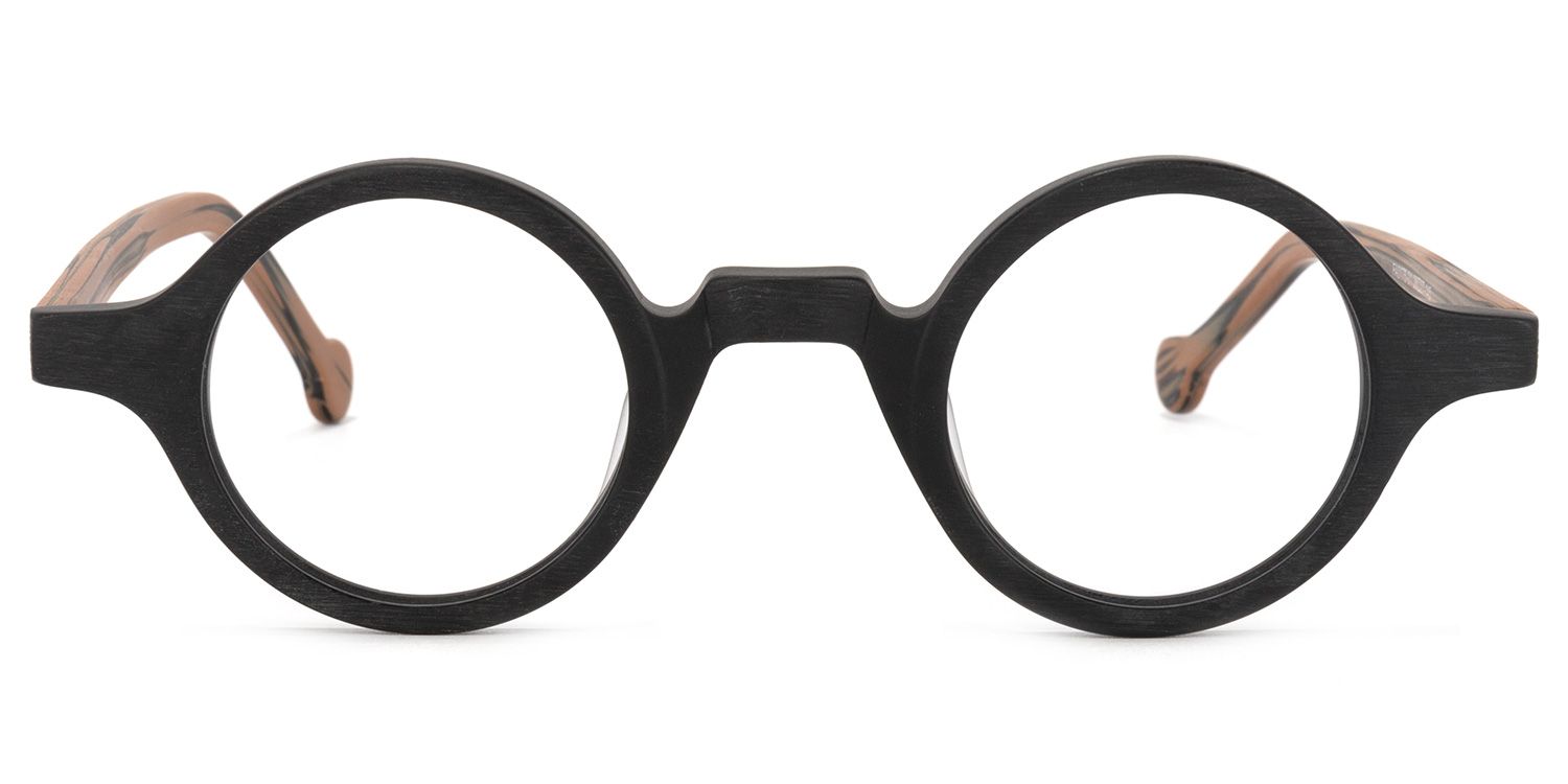 Arale Schwarz Vollrand Rund Brille0