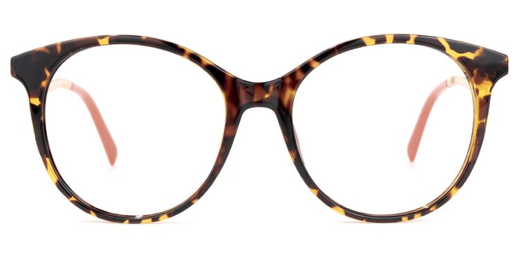Keshawn Gelb-Tortoise Rund Brille