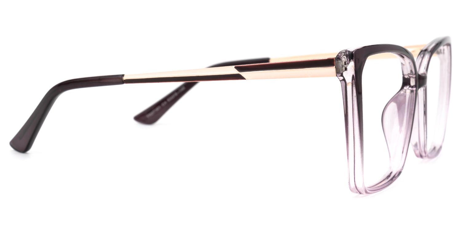 Karrie Dunkellila Quadratisch Brille2