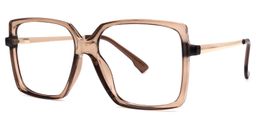Ebony Braun Quadratisch Brille1