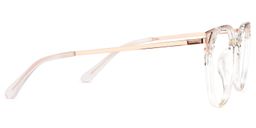 Vickea Weiß Klar Cateye Brille3