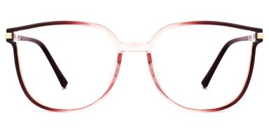Cora Rot-Schwarz Cateye Brille