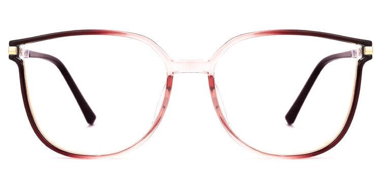 Cora Rot-Schwarz Cateye Brille