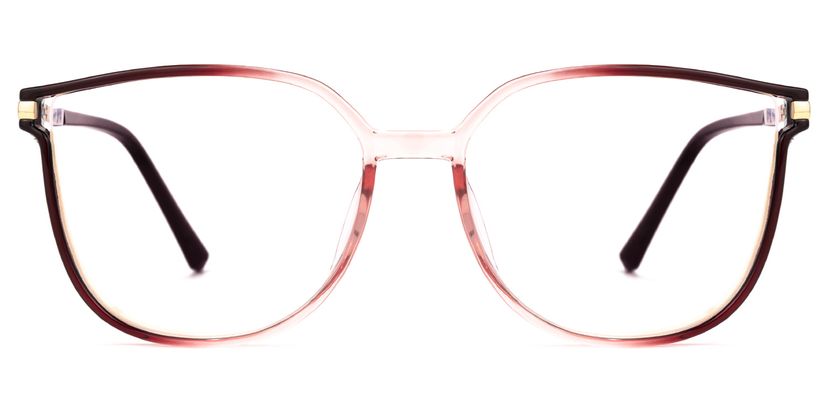 Cora Rot-Schwarz Quadratisch Brille