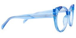 Weston Blau Klar Cateye Brille3