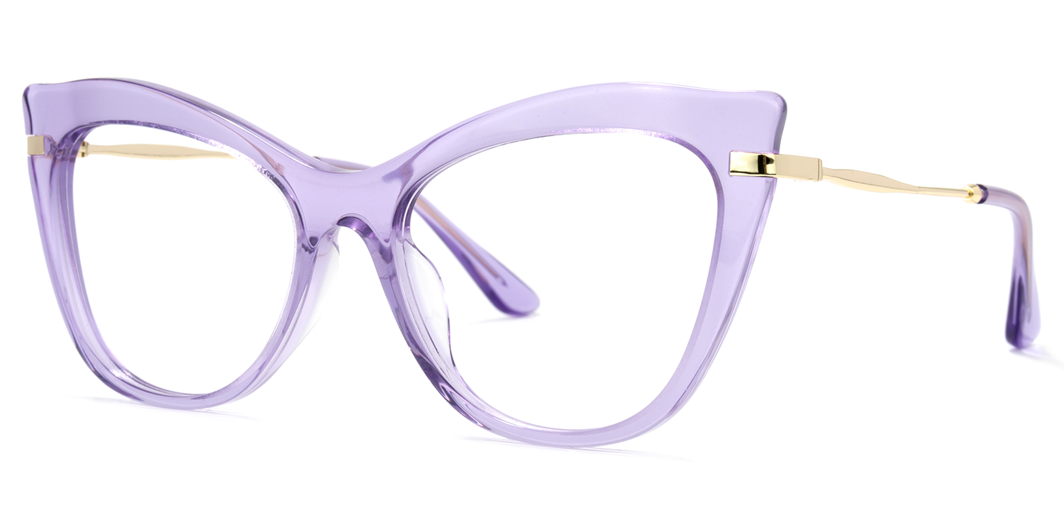 Indira Lila Klar Cateye Brille1