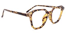 Preston Gelb-Tortoise Quadratisch Brille2