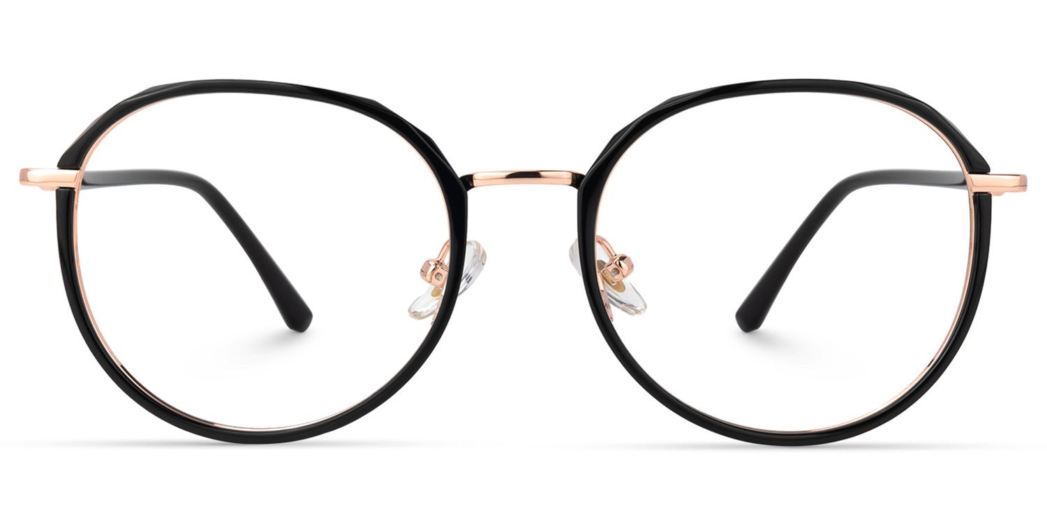 Kairos Schwarz Rund Brille0