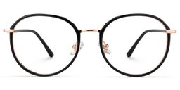 Kairos Schwarz Rund Brille0