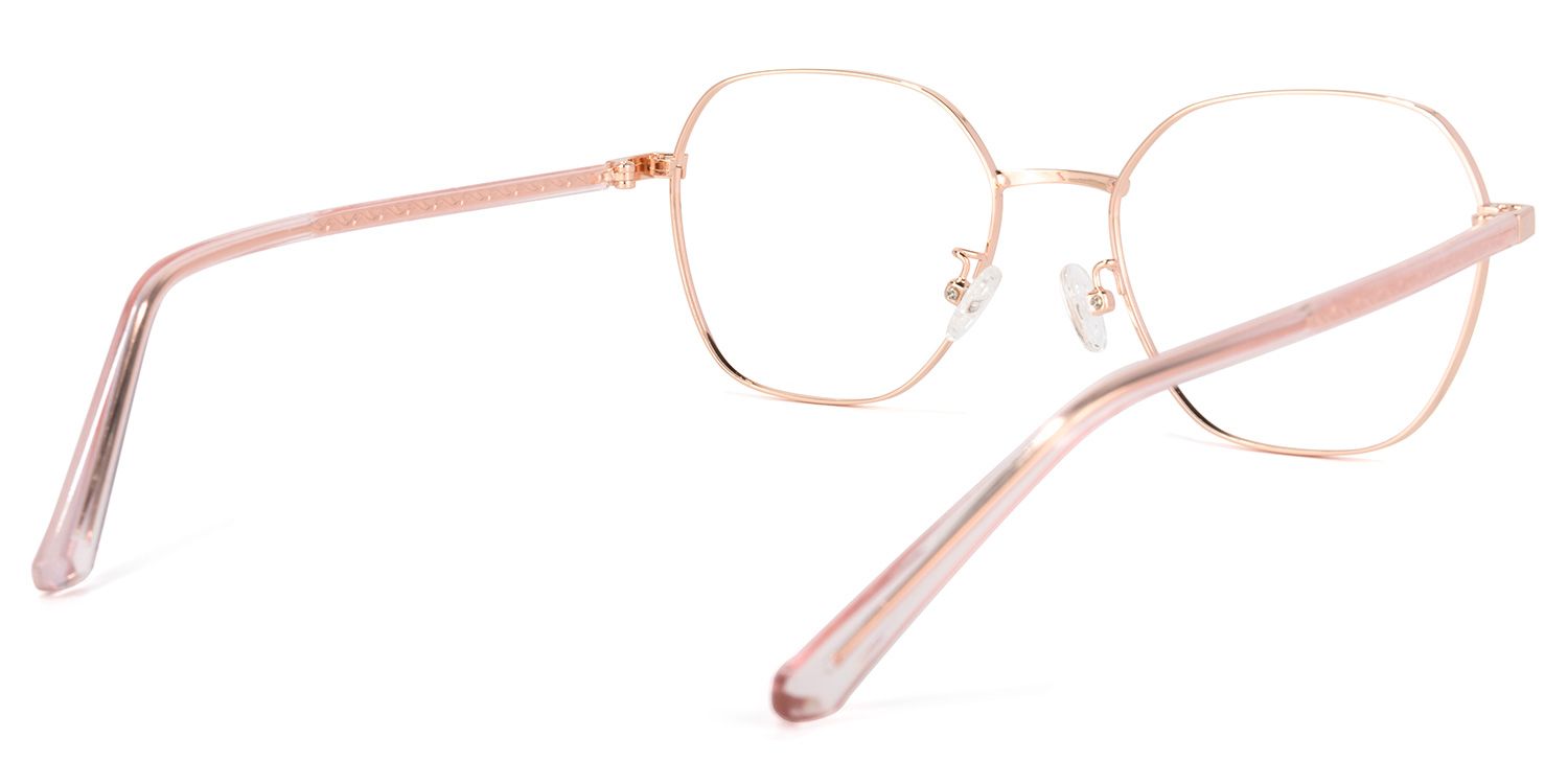 Perry Roségold Geometrisch Brille3