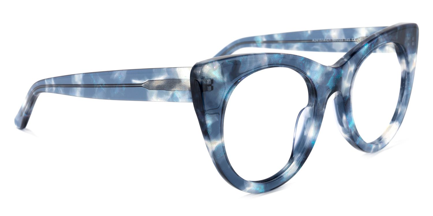 Blake Blau Tortoise Cateye Brille2