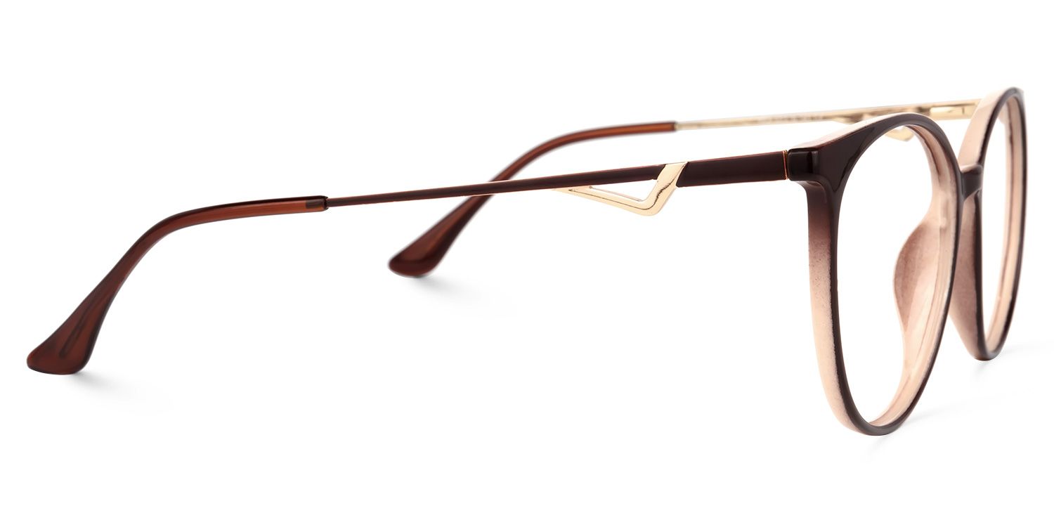 Babbage Dunkelbraun Rund Brille3