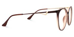 Babbage Dunkelbraun Rund Brille3