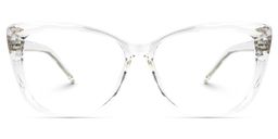 Farris Weiß Klar Quadratisch Brille0