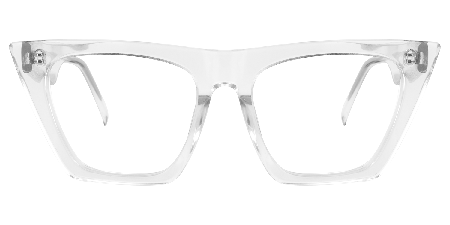Cecile  Klar Cat Eye Brille0