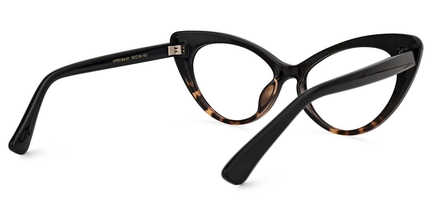 Zeke Schwarz Cateye Brille3