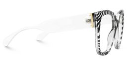Trisha Schwarz Quadratisch Brille6