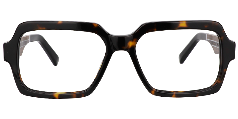 Jack Schwarz Tortoise  Rechteckige Brille0