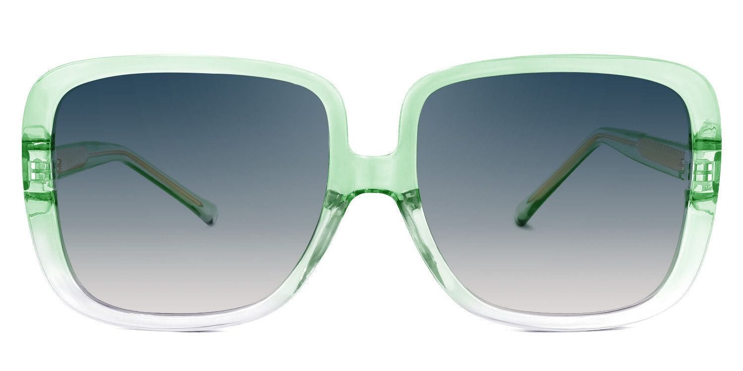 Raymond Grün Quadratisch Sonnenbrille0