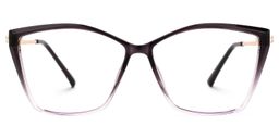 Gannon Lila Quadratisch Brille0