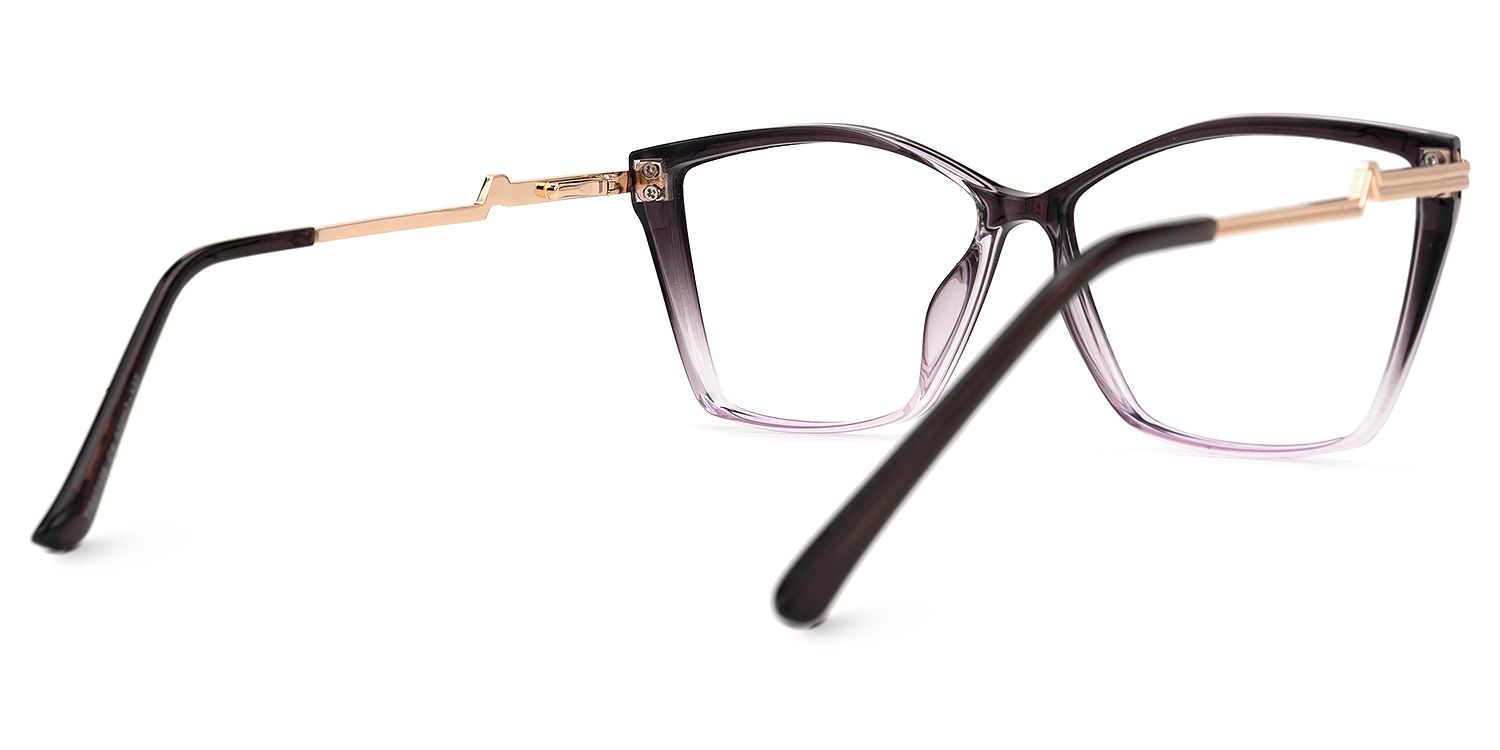 Gannon Lila Quadratisch Brille3