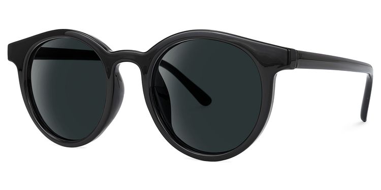 Gaige Schwarz Rund Sonnenbrille