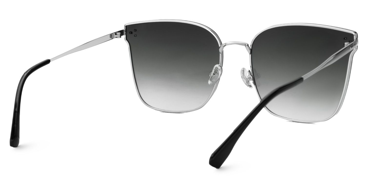 Chloe Square Silber Sonnenbrillen für Damen und Herren | ZEELOOL2