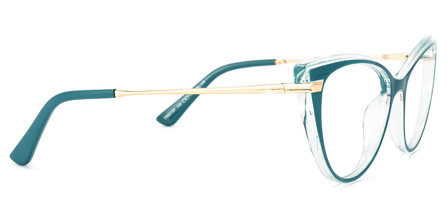 Sadie Dunkelgrün Cat Eye Brille3