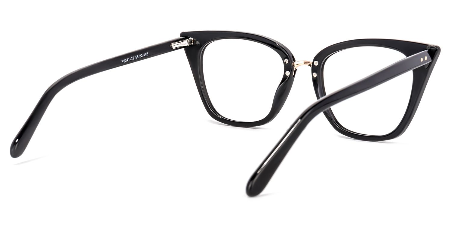 Tallulah Schwarz Cat Eye Brille4